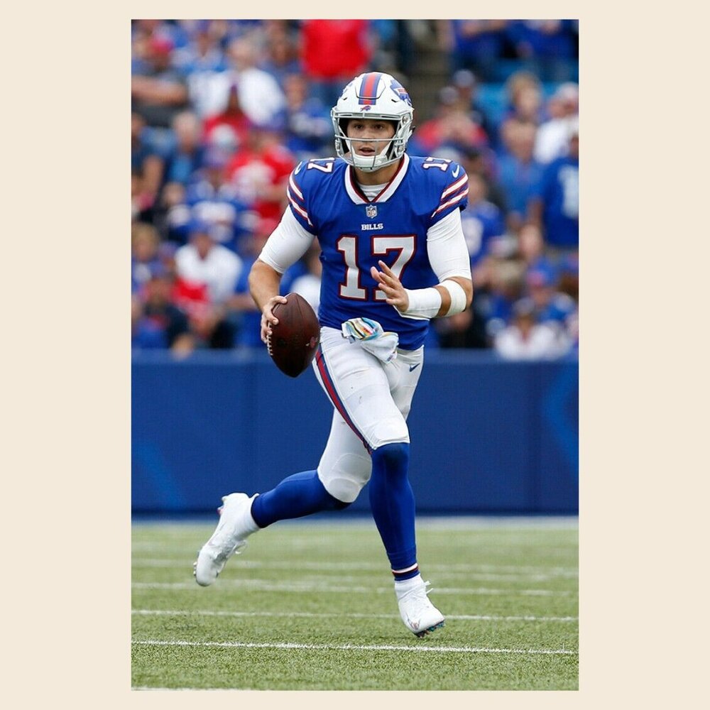 Josh Allen Buffalo Bills Poster Football Team Wall Art Home_ 165